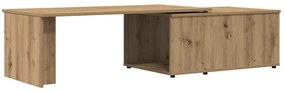 vidaXL Mesa de centro 150x50x35 cm deriv. madeira carvalho artisiano