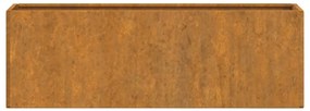 Vasos/floreiras de parede 2 pcs aço corten cor enferrujado