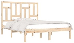 Cama sem colchão 120x200 cm madeira de pinho maciça