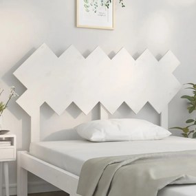 Cabeceira de cama 132x3x81 cm pinho maciço branco