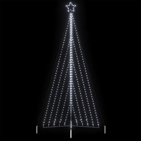 LED Árvore de Natal 570 LEDs Branco Frio 399 cm