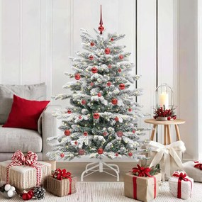 vidaXL Árvore de Natal Articulada Artificial Branco 150 cm PE e PVC