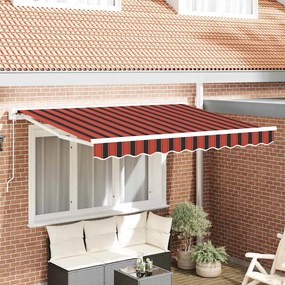 vidaXL Toldo Retrátil Manual Azul Marinho 300x200 cm Poliéster e metal