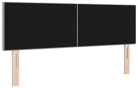 Cabeceira LED em tecido cinza claro com botões, 72 cm