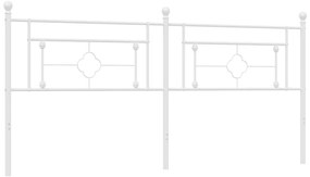 Cabeceira de cama 200 cm metal branco