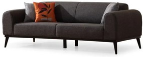 Sofá-Cama de 3 Lugares Kapri – Antracite – 220x84x77 cm