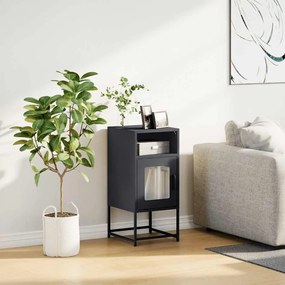 Mesa de cabeceira 36x39x78 cm aço laminado a frio antracite