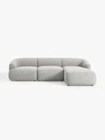 Sofá de canto modular em bouclé Sofia (4 lugares)