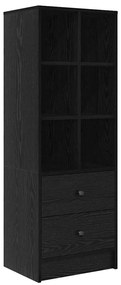 mesa com Armazenamento Carvalho Preto Madeira Engenheirada
