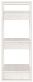 Estante/divisória 41x35x91 cm pinho maciço branco