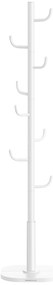 Cabide em formato de cacto SONGMICS HOME, suporte para cabideiro, cabideiro de pé, 8 ganchos resistentes com pontas curvas, 175,3 cm de altura, para roupas, chapéus, bolsas, branco nuvem RCR039W01