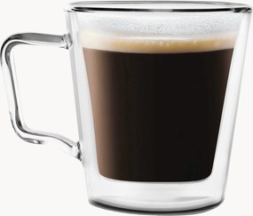 Chávenas de café em vidro borossilicato Diva, conjunto de 2