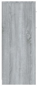 Armário casa de banho 60x33x80 cm madeira sonoma cinza