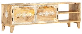 Móvel de TV 120x30x40 cm madeira de mangueira maciça