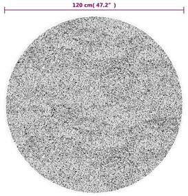 Tapete lavável antiderrapante Ø 120 cm multicor