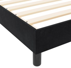Cama vidaXL Preta 120x200 cm Veludo