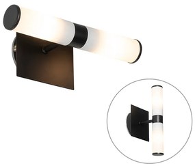 Candeeiro de parede moderno para casa de banho preto IP44 2 luzes - Bath Moderno