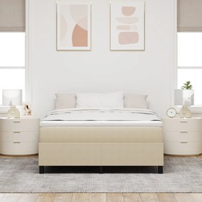 Cama Box Spring com Colchão Verde Claro Cinza 140x200 cm Tecido de Vel