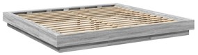 Estrutura de cama 180x200 cm derivados de madeira cinza sonoma