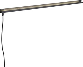 Candeeiro de parede moderno preto Incl. LED - Letterbox