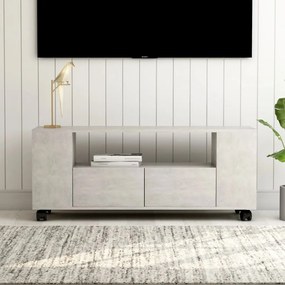 Móvel de TV 120x35x48 cm derivados de madeira cinzento cimento