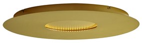 Plafond moderno dourado 60cm incl. LED regulável em 3 níveis - Morning Moderno