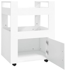 Carrinho de cozinha 60x45x80 cm derivados de madeira branco