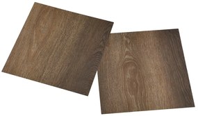 Tábuas de soalho autoadesivas 55 pcs 5,11 m² PVC castanho