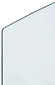 Placa de vidro para lareira 120x50 cm