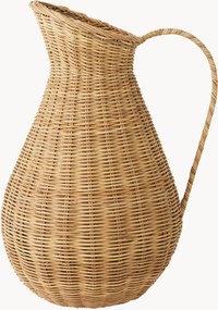 Jarro decorativo artesanal em vime Nature, 280 ml