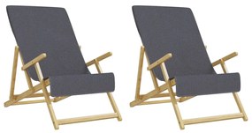 Toalhas de praia 2 pcs 60x135 cm tecido 400 GSM antracite