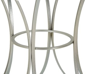 MESA DE APOIO TRIXY Ø 56X68 CM PRATEADA