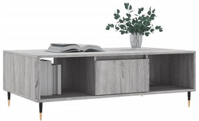 Mesa de centro 104x60x35 cm derivados madeira cinzento sonoma