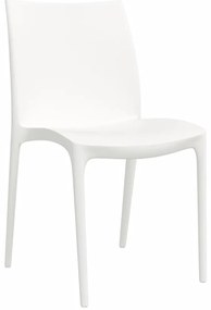 Cadeiras de jardim 2 pcs polipropileno 50x46x80 cm cor creme