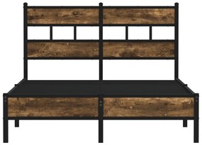 Cama sem colchão com cabeceira 120x190 cm carvalho sonoma