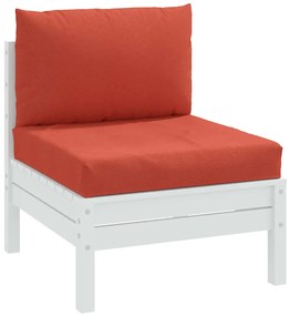 Almofadões de paletes 2 pcs mesclado tecido vermelho