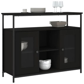 Aparador 100x35x80 cm derivados de madeira preto