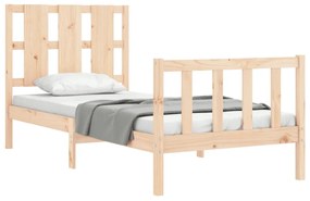 Cama sem colchão 90x200 cm madeira de pinho maciça
