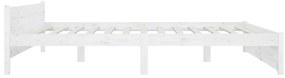 Estrutura de cama com gavetas 200x200 cm branco