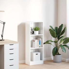 Estante 40x24x109 cm derivados de madeira branco brilhante
