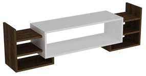 Móvel TV Sema – Branco Nogueira – 115x38,2x29,6 cm