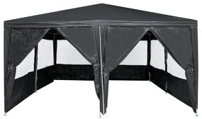 Tenda para Festa com 8 Laterais Antracite 4x4 m PE