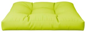 Almofadão p/ sofá de paletes 70x70x12 cm tecido verde brilhante