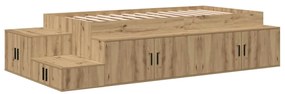 Cama de Armazenamento Artisan Carvalho 90x190 cm