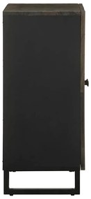 Aparador preto 60x33x75 cm madeira de mangueira maciça