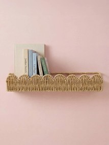 Prateleira em corda de papel bege