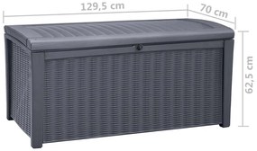 Caixa de arrumação para jardim Borneo 416 L