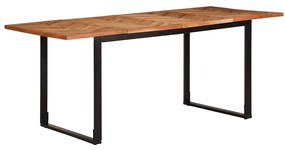 Mesa de jantar 180x90x75 cm madeira de acácia maciça