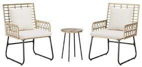 Conjunto de Jantar para Jardim 3 pcs Preto, Antracite