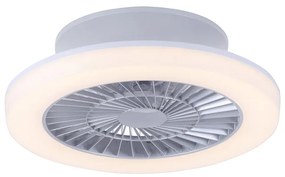 Ventilador de teto design cinza LED - MAKI Moderno